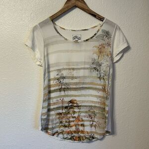 Aldo Martins Cap Juluca Floral Tee Size 8